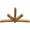 Ekena Millwork Alberta Rough Sawn Timber Gable Bracket, Western Red Cedar, 96"W x 60"H x 6"D x 6"F, 15/12 Pitch GBW096X60X0606ALB00RWR - alternate 3
